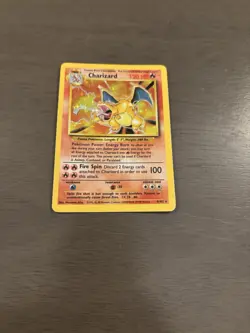Pokemon TCG Charizard Base Set Holo Unlimited Rare Card 4/102 - Image 1