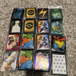 Pokemon Tcg ETB & Collection Box Card Sleeves - Lot of 16 Packs - Image 1