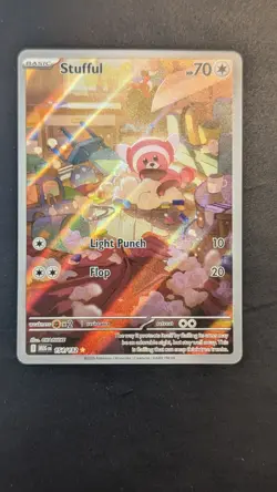 Stufful 154/132 Illustration Rare Pokemon Mega Evolution Pack Fresh - Image 1