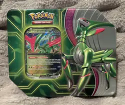 Pokemon Trading Card Game Paradox Clash Iron Leaves ex tin Sealed - Image 1