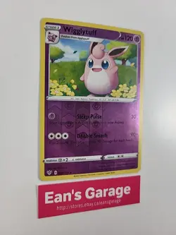 Pokemon Wigglytuff Stage 1 68/189 Darkness Ablaze Reverse Holo Rare - MN - Image 2