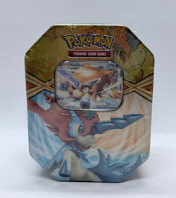 2013 NEW SEALED pokemon TCG KELDEO EX Collectors Tin Black/White Booster packs - Image 1