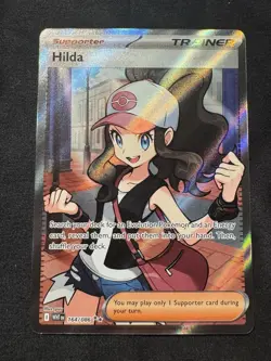 Hilda 164/086 Full Art Ultra Rare White Flare Pokemon TCG Trainer Card - Image 1