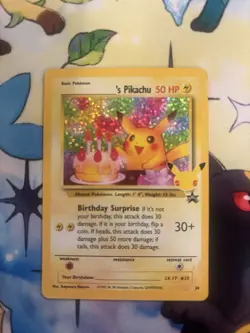 Pokemon TCG Birthday Pikachu Trading Card #24 Celebrations Classic Collection - Image 1