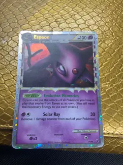 ?? Espeon #81 Holo Pokemon TCG - 2010 Pokemon HeartGold & SoulSilver Undaunted - Image 1