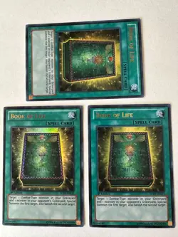 Book of Life LCJW-EN211 ultra rare 1st edition x3 VLP-NM playset - Image 1