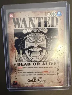 Gol.D.Roger WANTED SP Alt Art OP09-118 SEC Carrying on His Will Card English - Image 1