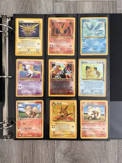 Old Pokemon Cards VINTAGE Rare Collection binder Holo WOTC 1999 Era Lot - Image 1