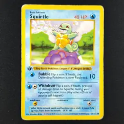 Squirtle 63/102 - Base Set Shadowless 1st Edition - Pokemon Card - Image 1