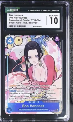 Boa Hancock ST17-004 One Piece Promotion Cards Foil CGC 10 GEM MINT - Image 1