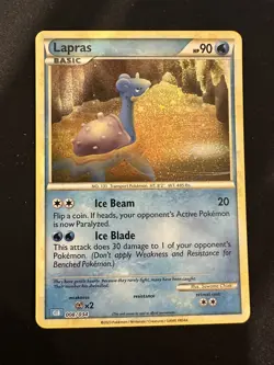 POKEMON TCG LAPRAS 008/034 CLB POKEMON CARD GAME CLASSIC HOLO ENGLISH - Image 1