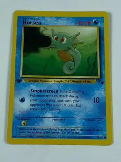 HORSEA - 49/62 - 1st Edition Fossil - Common - Pokemon Card - Near Mint!!! - Image 1