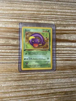 Ekans 1st Edition Pokemon Card Fossil Set Near Mint NM - Image 1