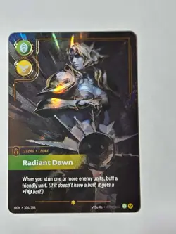 Riftbound Leona Card Radiant Dawn Origins #306/298 League Of Legends English - Image 1