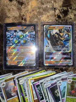 Pokemon Lot 100 Cards Eng Regular, Item, Holo, Reverse Holo, EX V VStar Cards - Image 4
