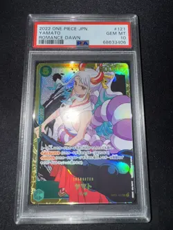 Yamato Op01-121 Sec Psa 10 Romance Dawn One Piece Card Game Ccg Japanese 121 Gem - Image 1