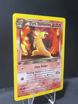 Pokemon TCG Dark Typhlosion Neo Destiny Holo Card 1st Edition 10/105 - Image 2
