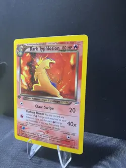 Pokemon TCG Dark Typhlosion Neo Destiny Holo Card 1st Edition 10/105 - Image 3