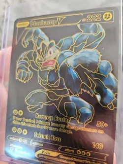 Machamp V Black Foil Fan Art Vinyl Collector Pokemon Card - Image 4