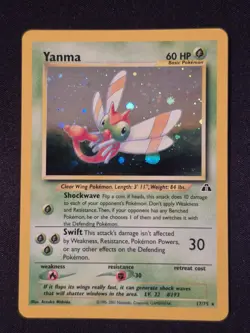 Yanma 17/75 Neo Discovery (2001) Vintage Pokemon TCG Card Holo Rare - LP - Image 1