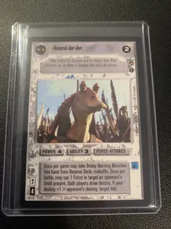 Star Wars CCG SWCCG Theed Palace General Jar Jar Card NM+ Decipher - Image 1