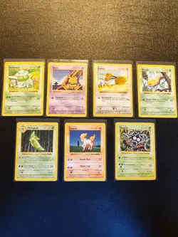 PokemonTCG Shadowless Base Set - Lot of Common Cards - Image 1