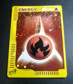 Fire Energy Pokemon Card Japanese Holo E-Series McDonald's - Image 1