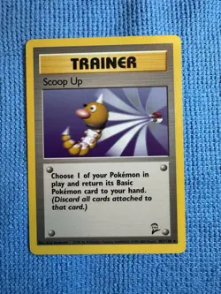 Pokemon TCG Trainer Scoop Up 107/130 2000 Base Set 2 Regular Rare Card - Image 1