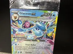 Pokemon Glaceon ex 026/131 Prismatic Evolutions Stamped Promo Card - SEALED - Image 2