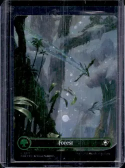 2025 Magic The Gathering Edge of Eternities Forest Borderless Land Foil #0321 - Image 1