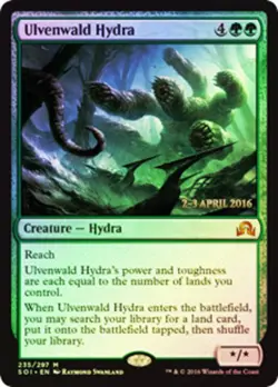 1x Ulvenwald Hydra - Foil - Prerelease Promo Light Play MTG Magic - Kid Icarus - - Image 1