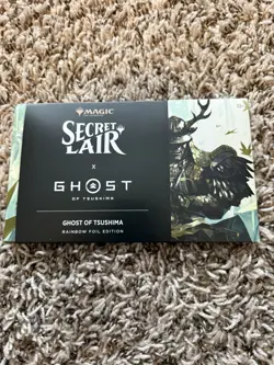 Secret Lair x Ghost of Tsushima Rainbow Foil Edition MTG x Playstation SEALED - Image 1