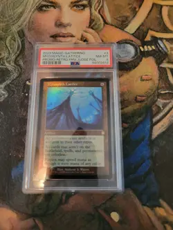 WOTC MTG Mycosynth Lattice Judge Promos Foil PSA 8 - Image 1