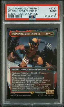 2024 MTG SECRET LAIR DROP MARVEL'S WOLVERINE-FOIL WOLVERINE, BEST THERE IS PSA 9 - Image 1