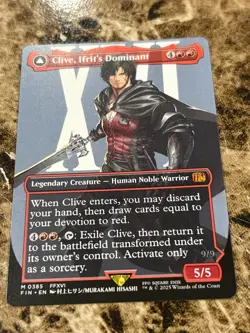 CLIVE, IFRIT'S DOMINANT Magic MTG Final Fantasy Borderless - Image 1