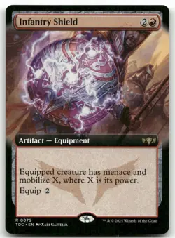 Infantry Shield (Extended Art) #75 MTG Tarkir Dragonstorm TDC NM X1 - Image 1