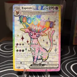 Pokemon Espeon ex SVP 175 Premium Figure Collection Black Star Promo - Image 1