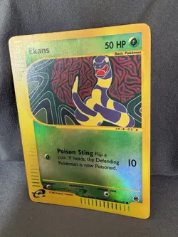 Pokemon TCG Ekans 108/165 Expedition Reverse Holo NM - Image 3