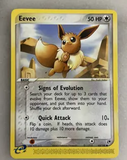 Eevee 63/100 Sandstorm Regular Common Pokemon TCG 2003 LP - Image 1