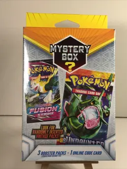 Pokemon Mystery Hanger Box Walmart 3 Booster Packs Vintage Packs Seeded 1:10 728192536908 - Image 1