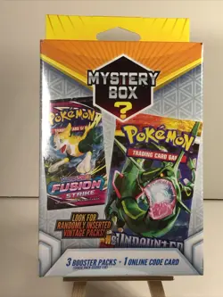 Pokemon Mystery Hanger Box Walmart 3 Booster Packs Vintage Packs Seeded 1:10 728192536908 - Image 2