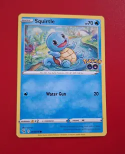 Pokemon TCG Squirtle Pokemon GO 015/078 Regular Common - Image 1