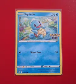 Pokemon TCG Squirtle Pokemon GO 015/078 Regular Common - Image 3
