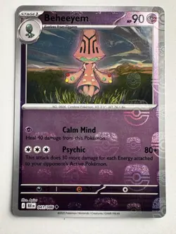 Beheeyem (Master Ball Pattern) 041/086 - Pokemon SV Black Bolt Holo NM - Image 1