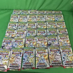 Pokemon Prismatic Evolutions Booster Pack Lot x36 Factory Sealed Loose Packs - Image 1