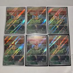 Pokemon TCG Victini SVP 208 Black Star Promo Illustration Rare - lot Of 6 - Image 1