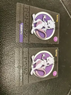 2x Merlin Magic Message Pokemon Mewtu Karten Deutsch und Spanisch *verry Rar - Image 1