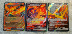 Team Rocket's Moltres ex SIR Stamped PROMO SET SIR 229/182 208/182 031/182 - Image 2