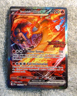 Team Rocket's Moltres ex SIR Stamped PROMO SET SIR 229/182 208/182 031/182 - Image 3