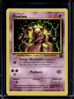 1999 Pokemon Wizards Black Star Promos Mewtwo #14 - Image 1
